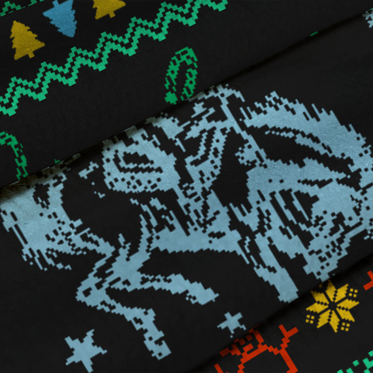 Wild West Winter Wonderland Ugly Knit Sweatshirt