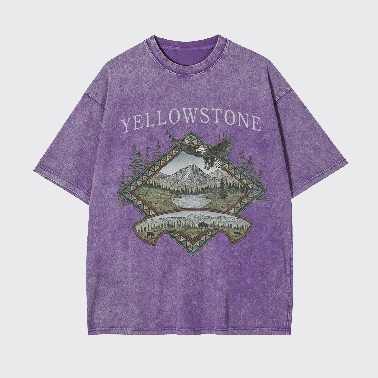 Yellowstone National Park Vintage Garment-dye Tees