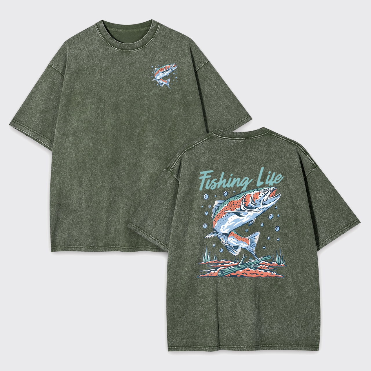 Fishing Life Garment-dye Tees