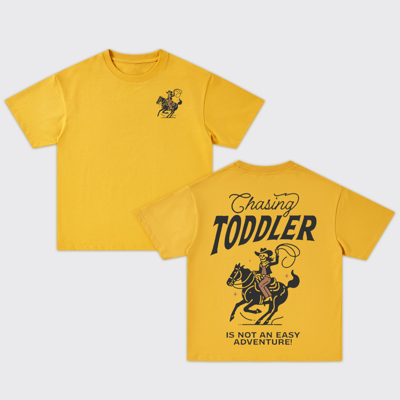Chasing Toddler Is Not An Easy Adventure Oversize T-Shirts
