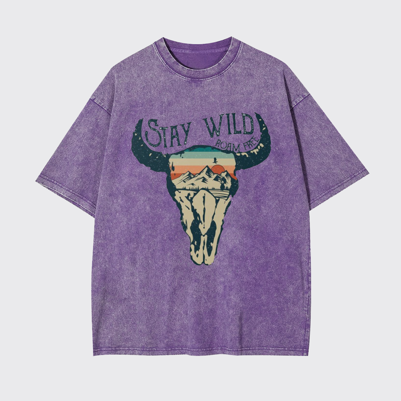 Stay Wild Roam Free Vintage Country Garment-dye Tees