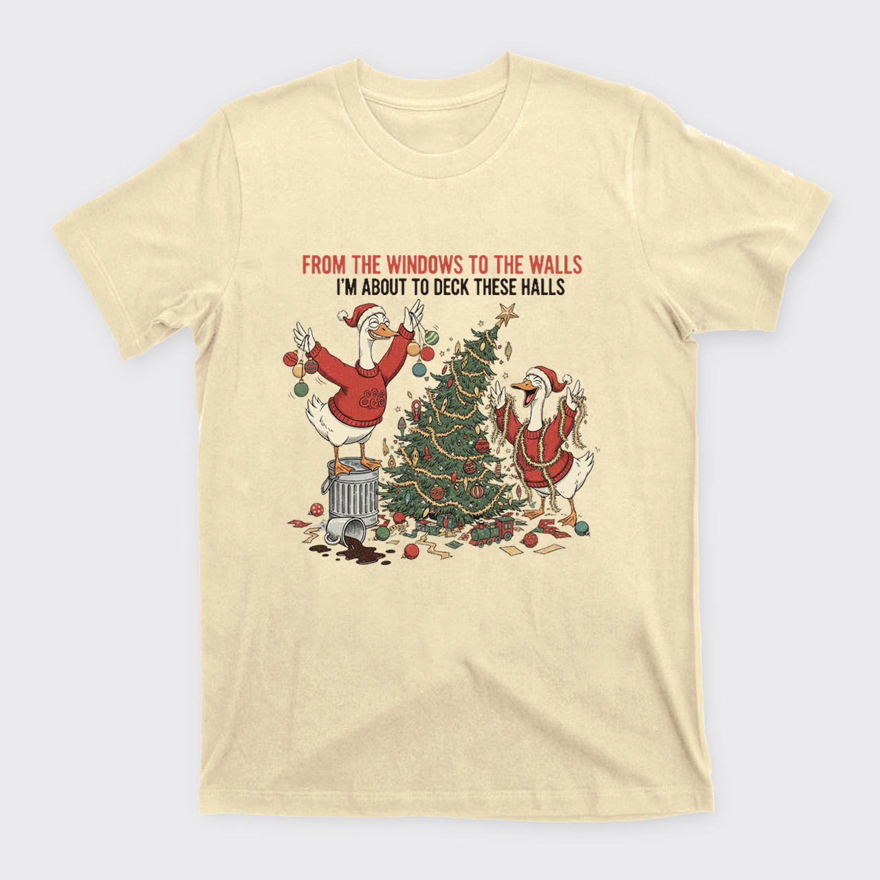 Funny Christmas Goose T-Shirts