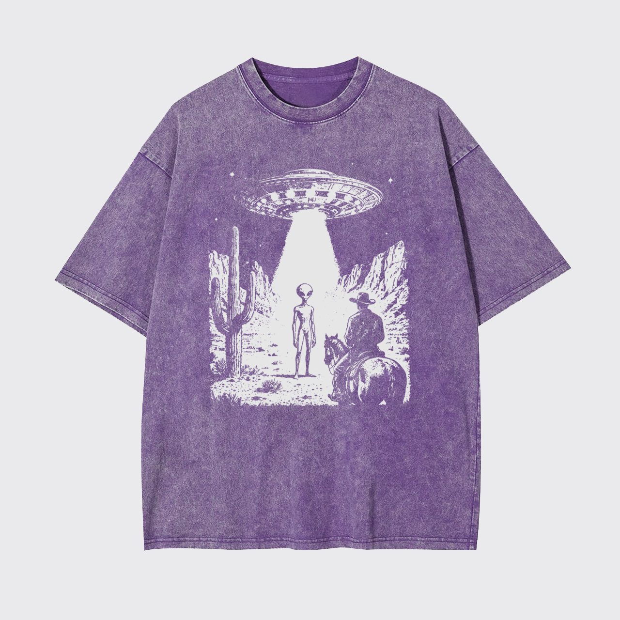 Alien Cowboy UFO Garment-dye Tees