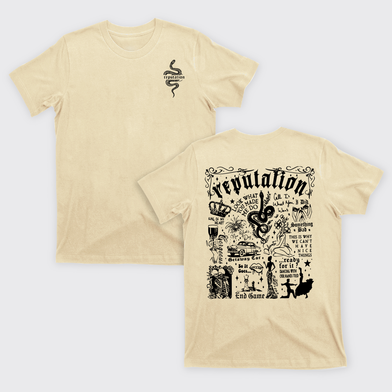 Cute Cat Album Music T-Shirts