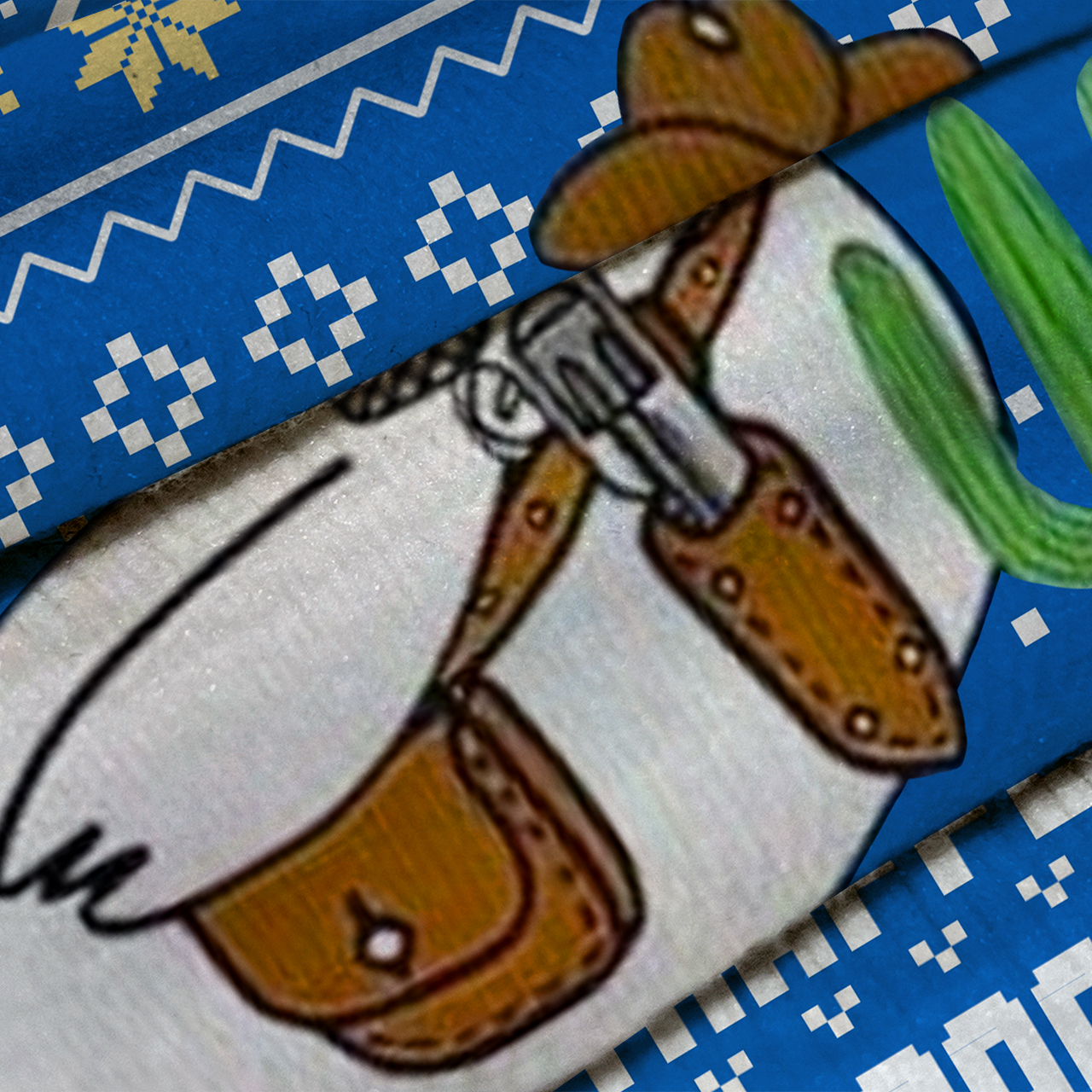 Goose Cowboy Ugly Knit Sweatshirt