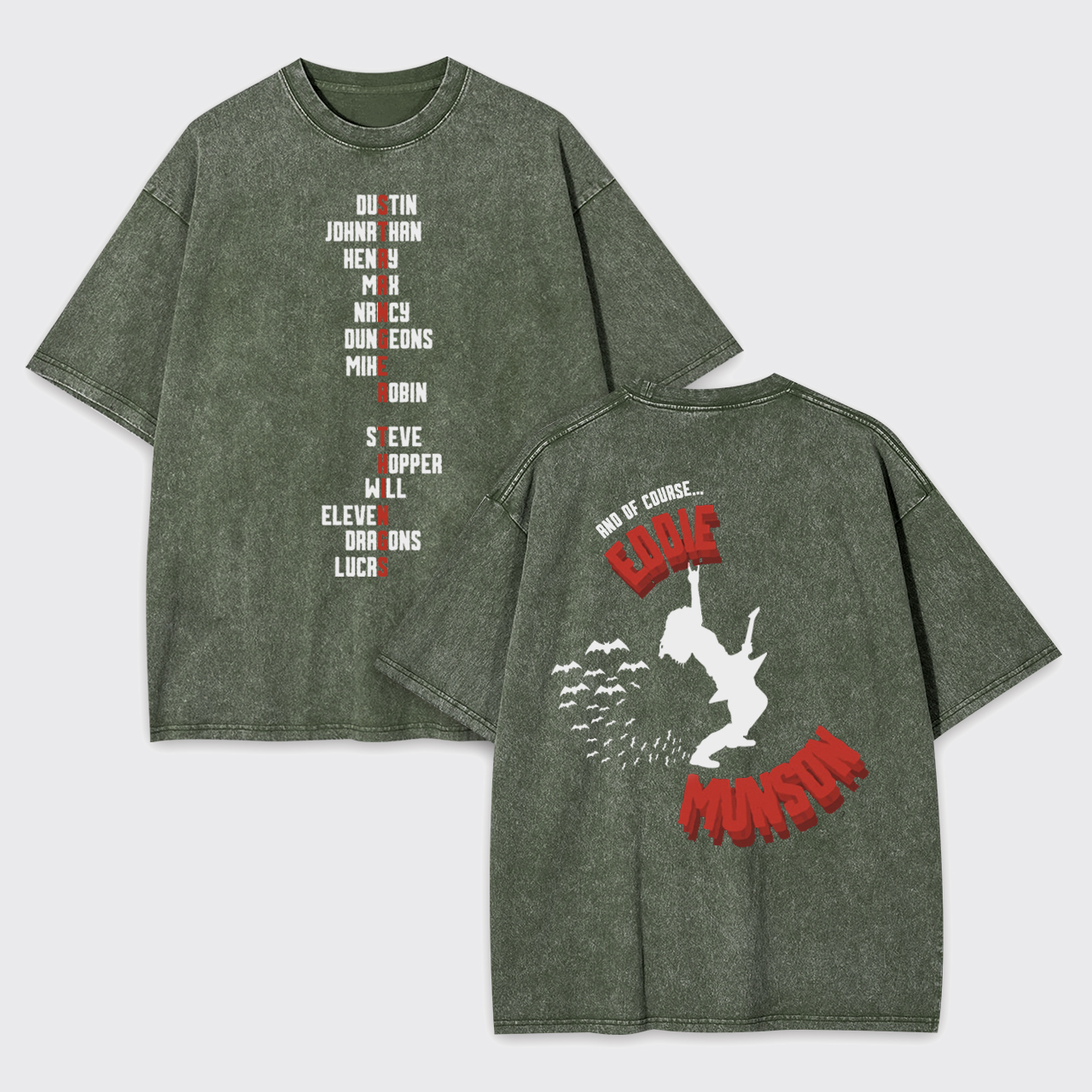 Horror Movies Garment-dye Tees