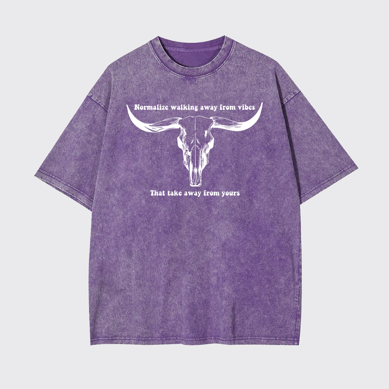Vintage Bull Skull Garment-dye Tees