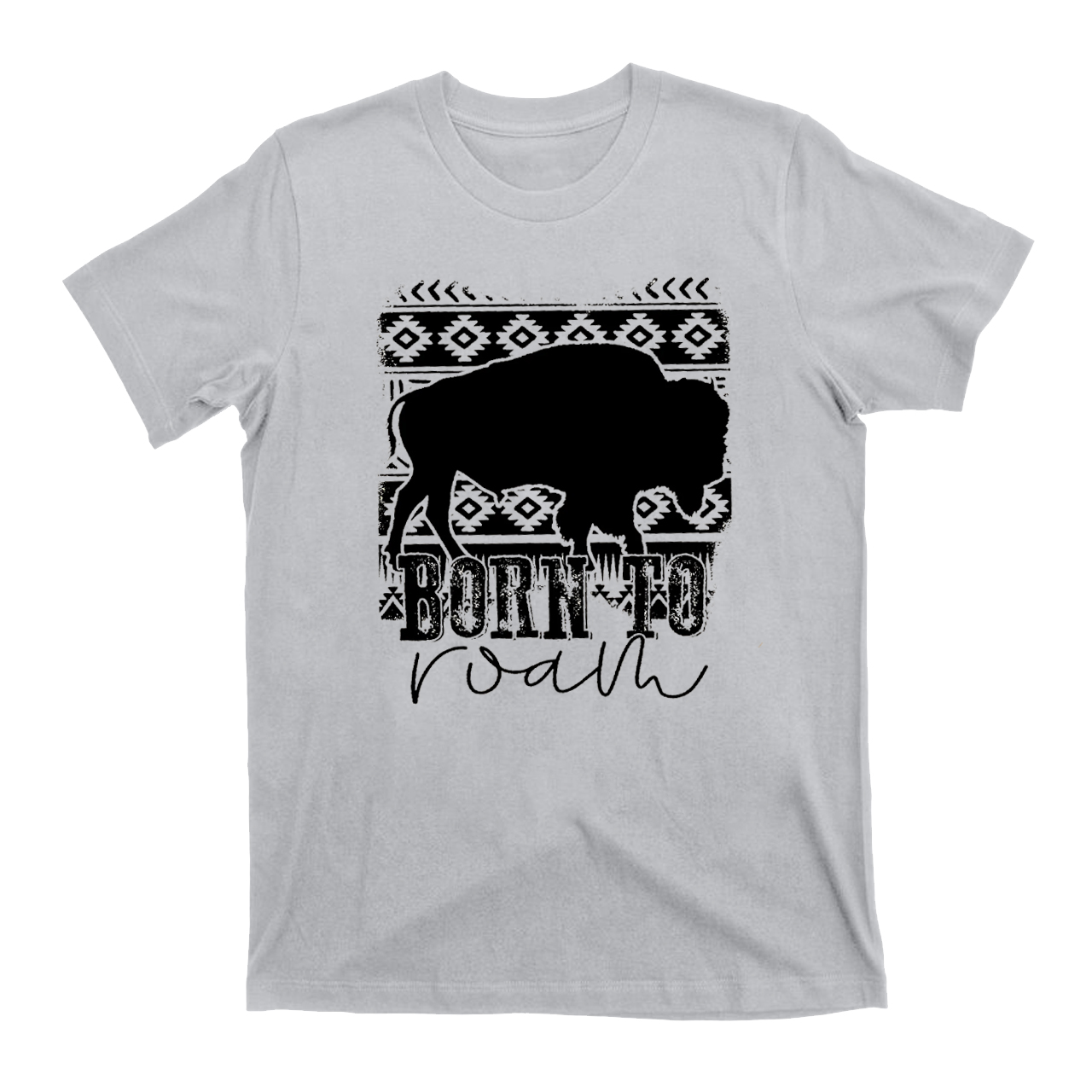 Born to Roam Aztec Buffalo  T-Shirts