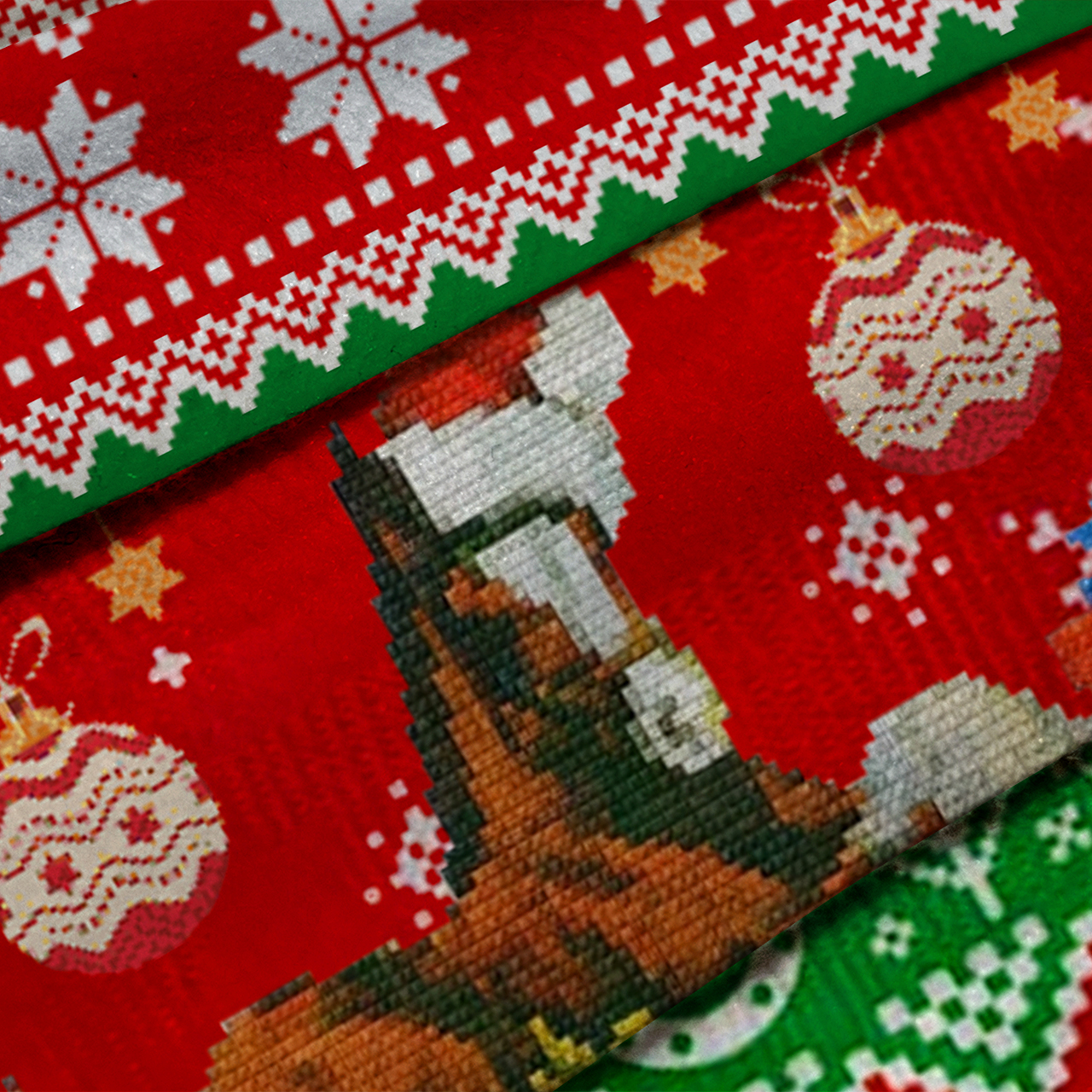 Christmas Horse Ugly Knit Sweatshirt