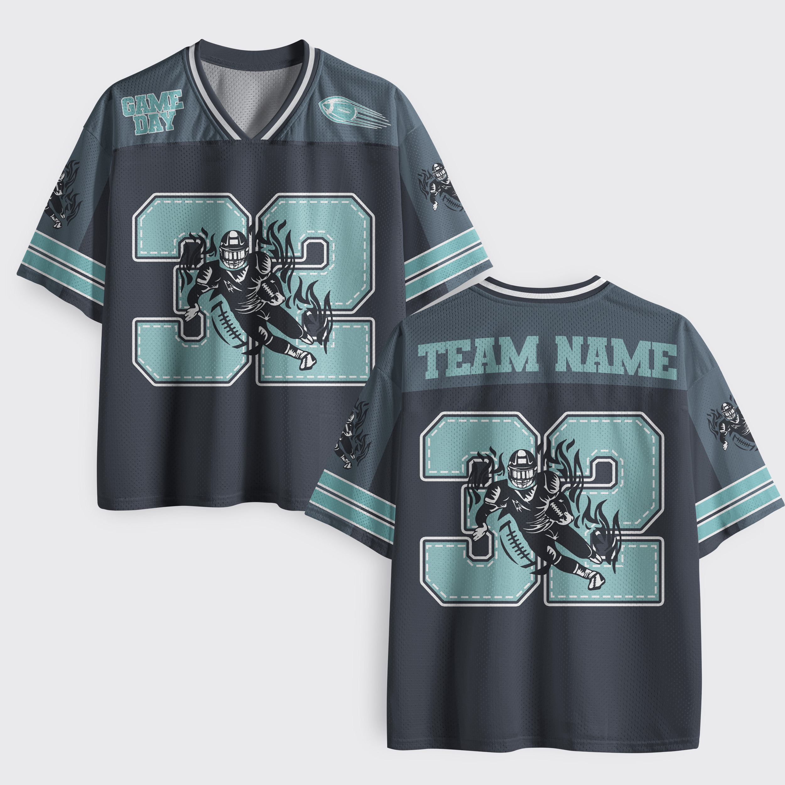 Personalized American Football Player Mesh Jersey