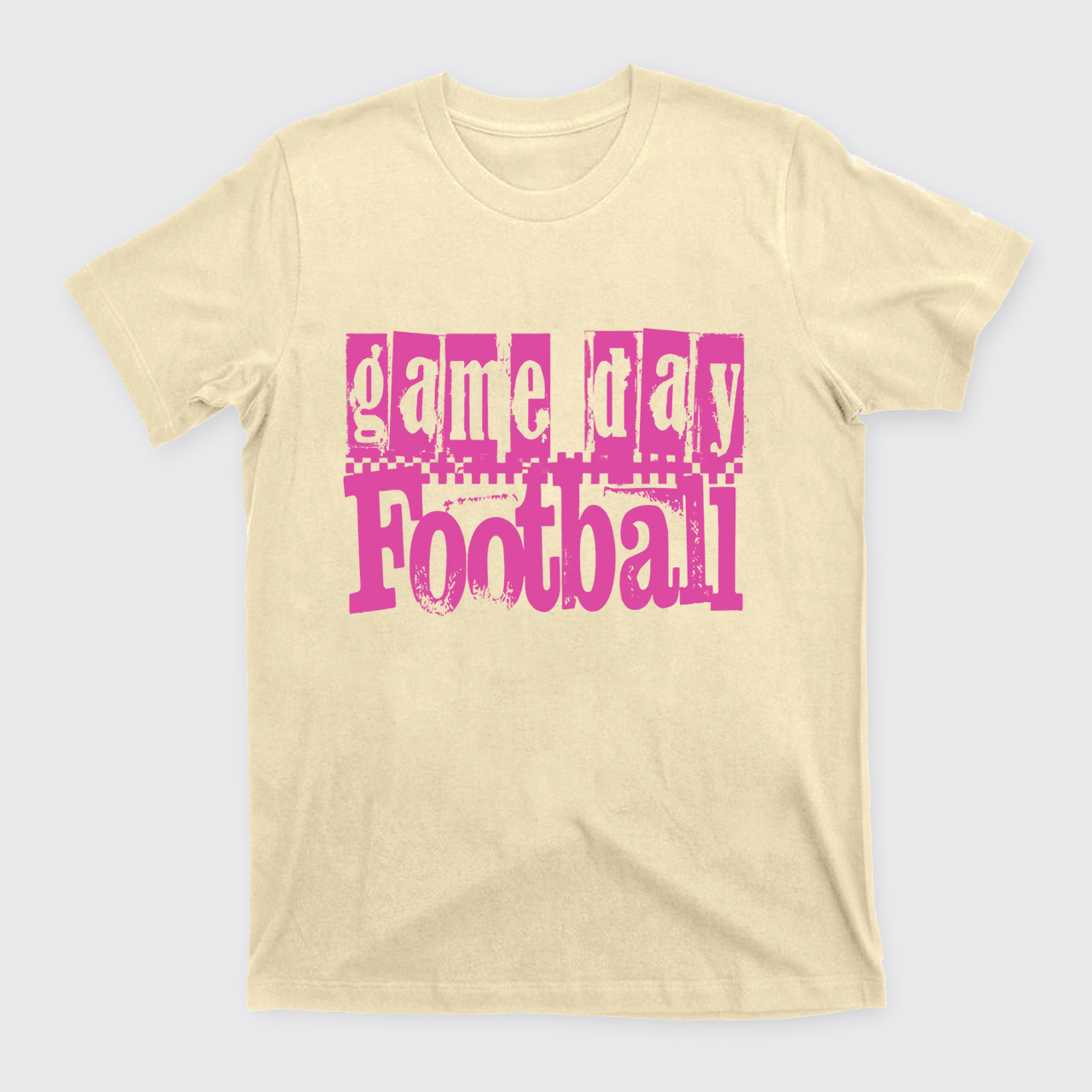 Game Day Football Retro Checkered T-Shirts