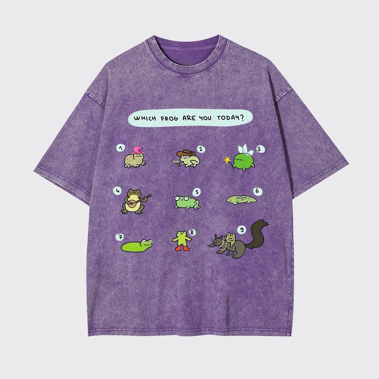 Which Frog Are You Today Garment-dye Tees