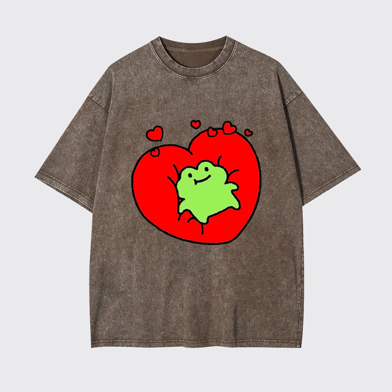 Heartbeat Frog Garment-dye Tees