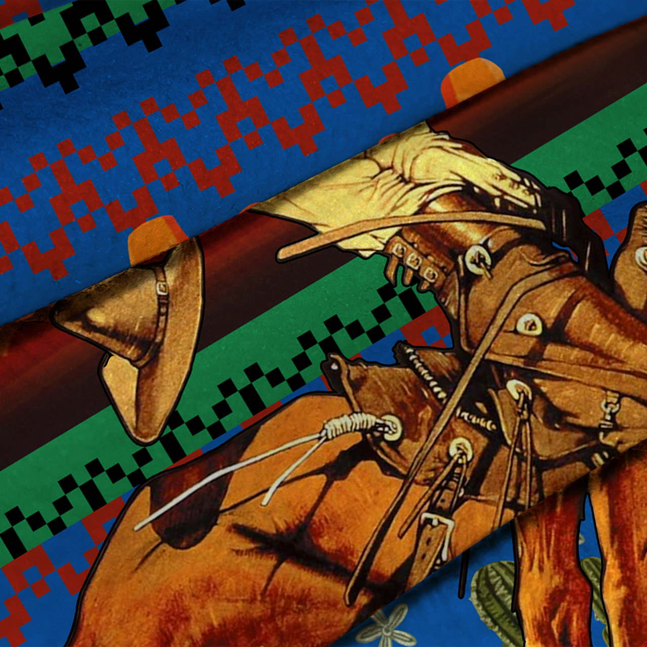 Cowboy Rider Christmas Ugly Knit Sweatshirt