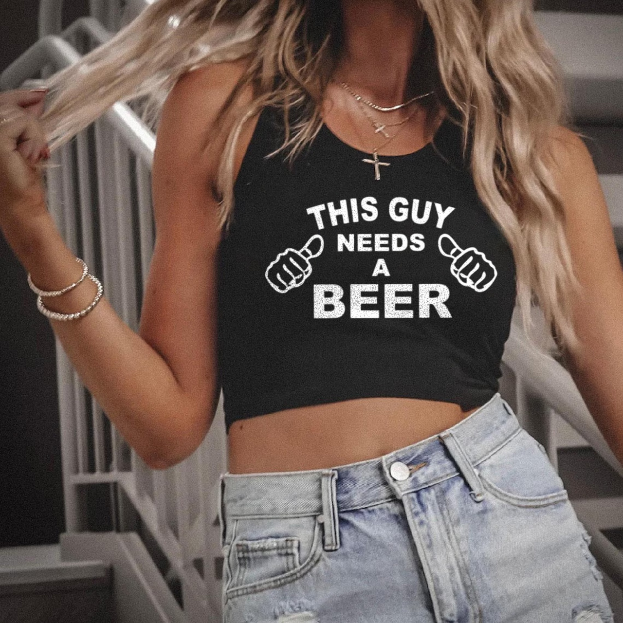 This Guy Needs a Beer Tank Top