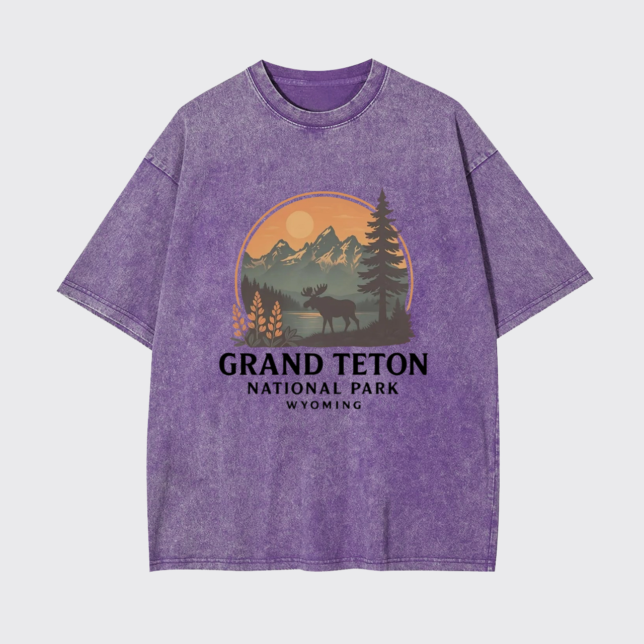 Retro Gand Teton National Park Garment-dye Tees