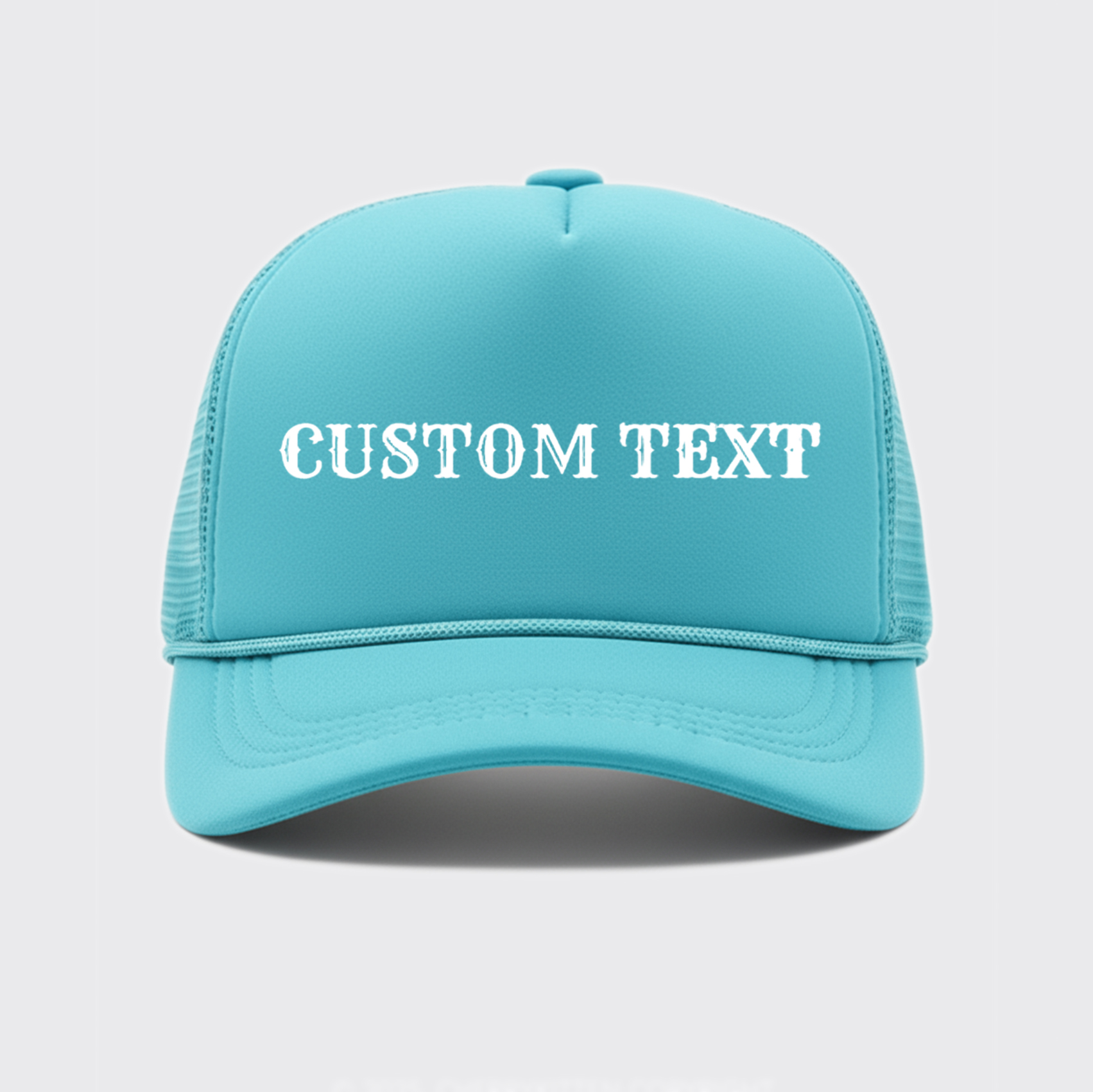 Custom Text Solid Color Trucker Hat