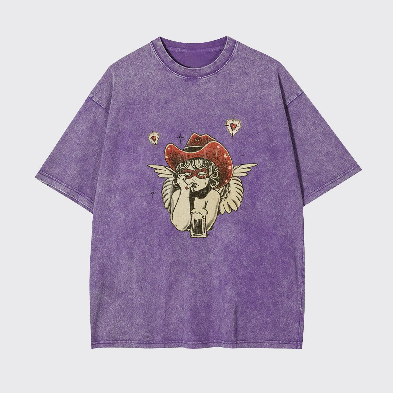 Sad Western Cherub Garment-dye Tees