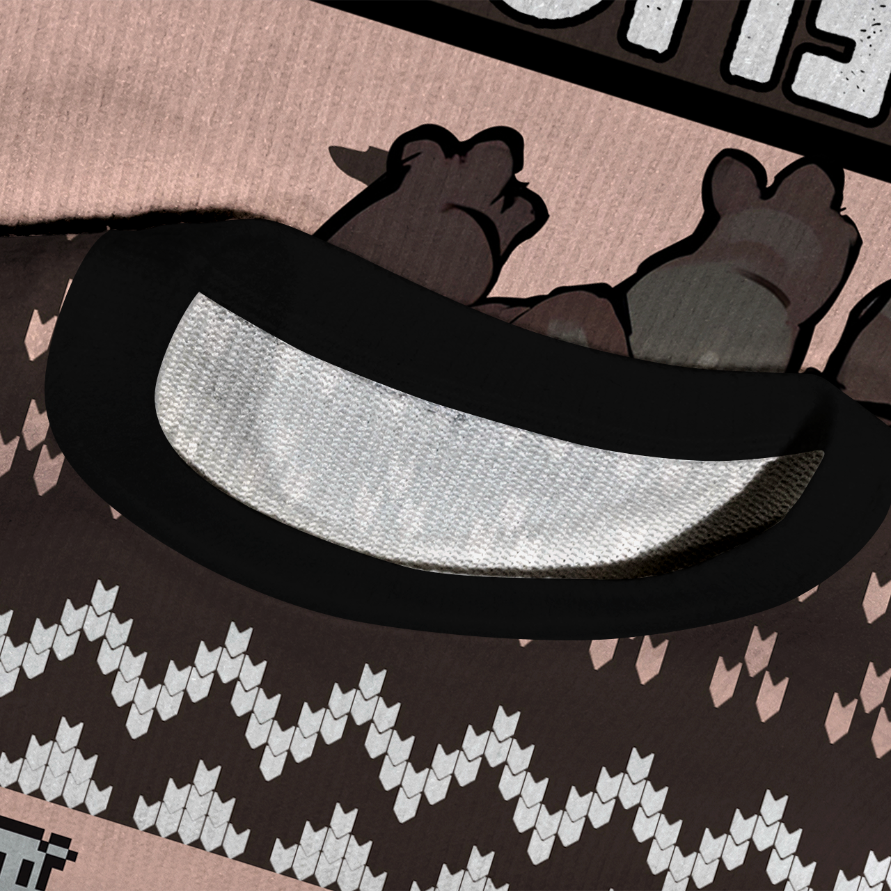 Hippo First Of All I’m A Delight Ugly Knit Sweatshirt