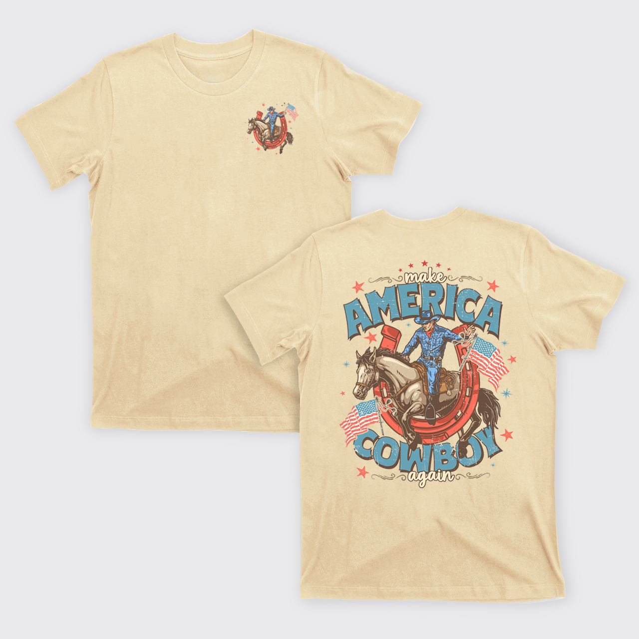 July 4th-Make America Cowboy Again T-Shirts