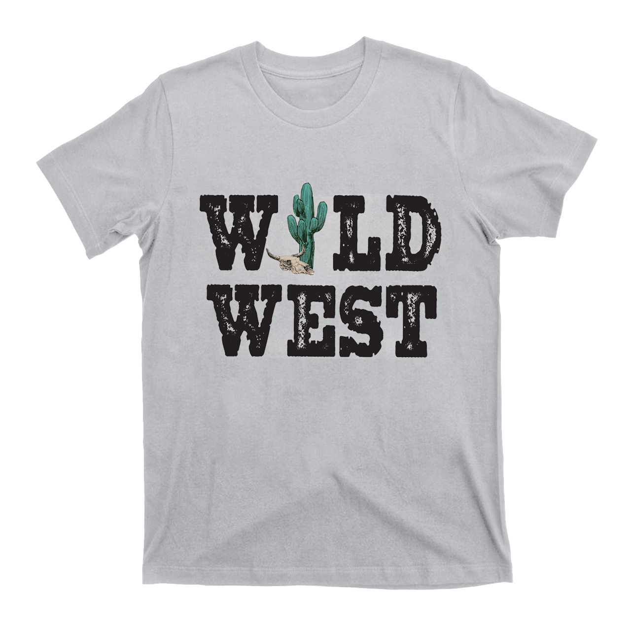 Wild West Cow Skull Cowbo T-Shirts