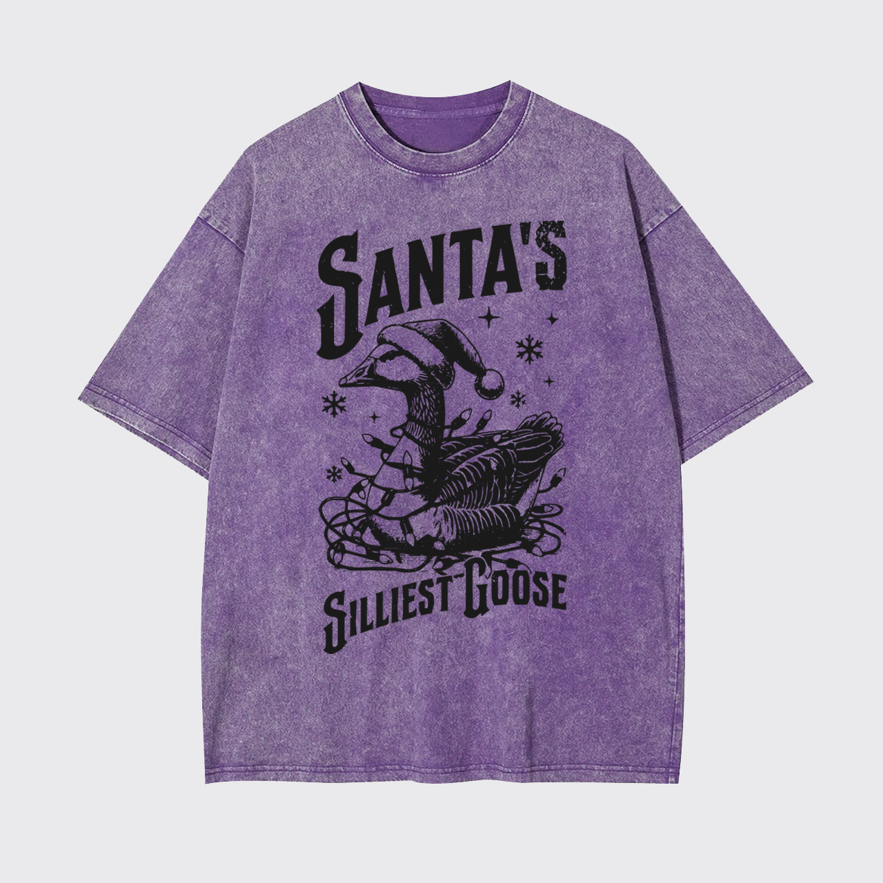 Vintage Santa's Silliest Goose Garment-dye Tees