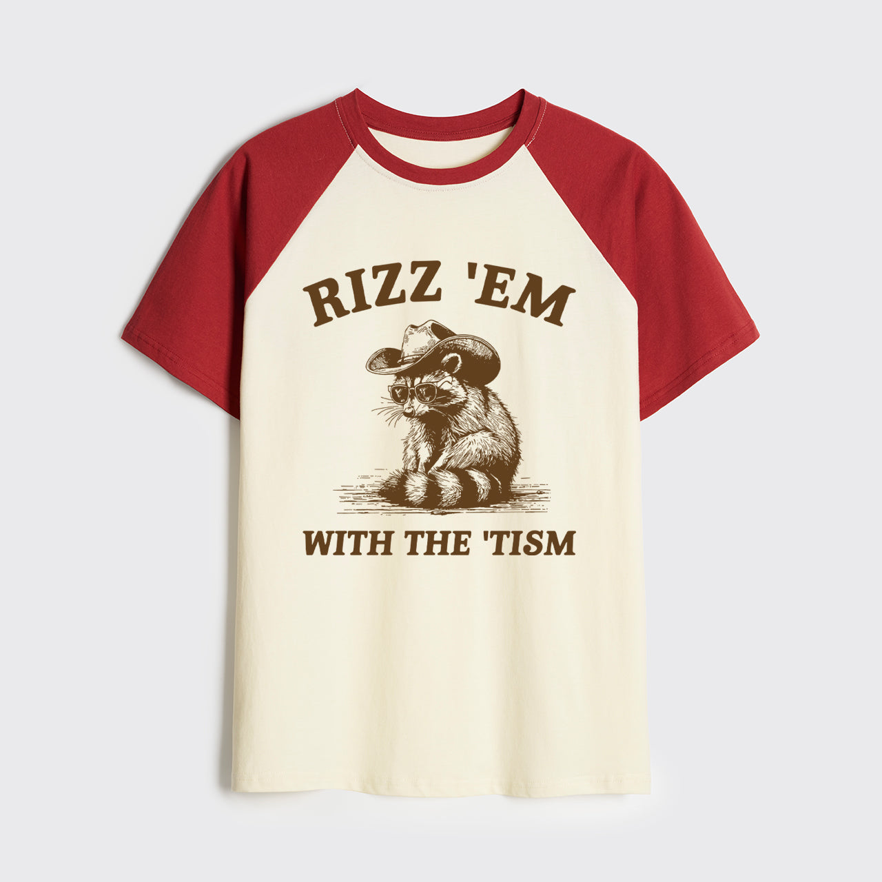 Rizz 'Em With The 'Tism Raglan T-shirts