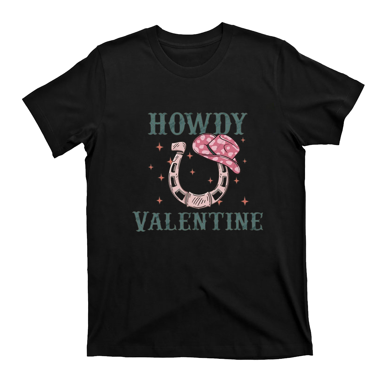 Howdy Valentines Fallen Horseshoe T-Shirts
