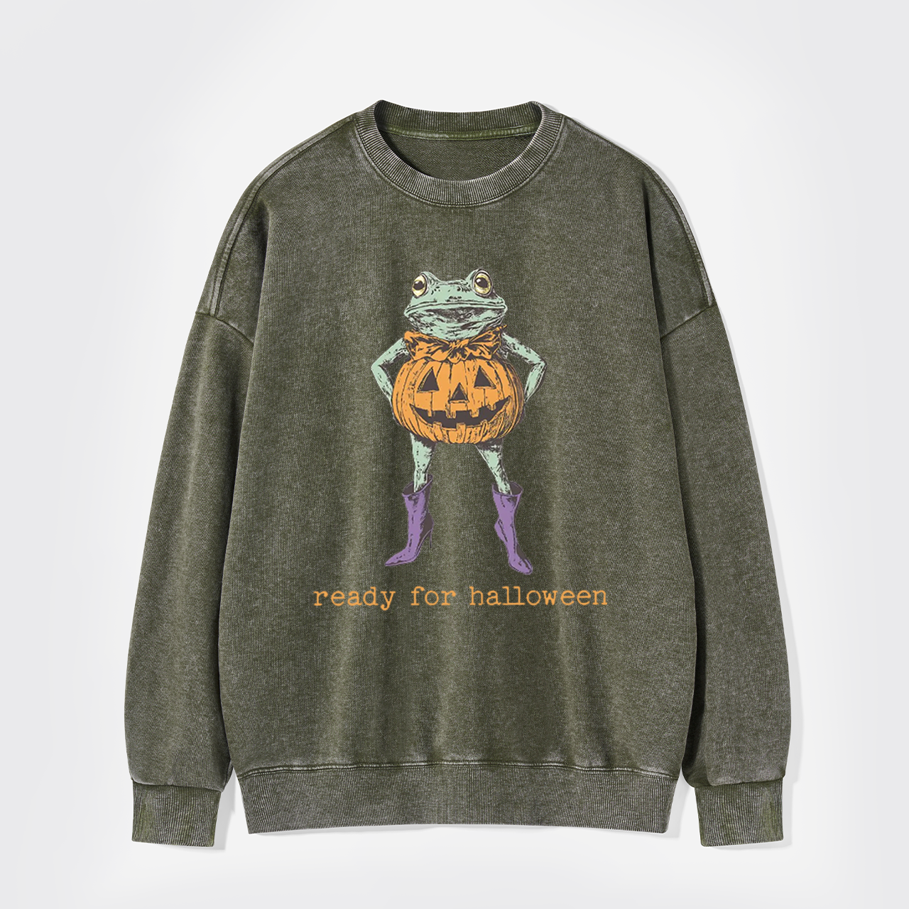 Ready For Halloween Washed Sweatshirts