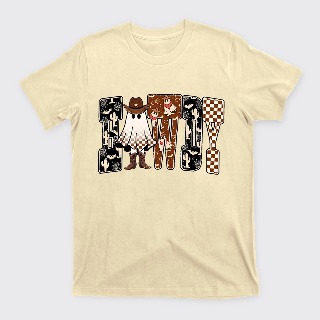 Howdy Western Halloween Ghost T-Shirts