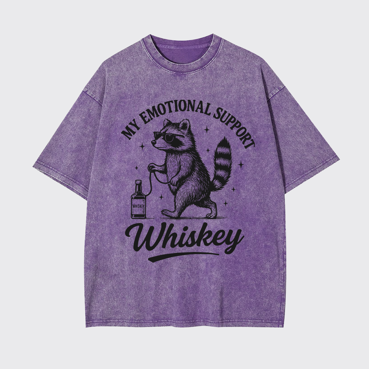 My Emotional Support Whiskey Garment-dye Tees