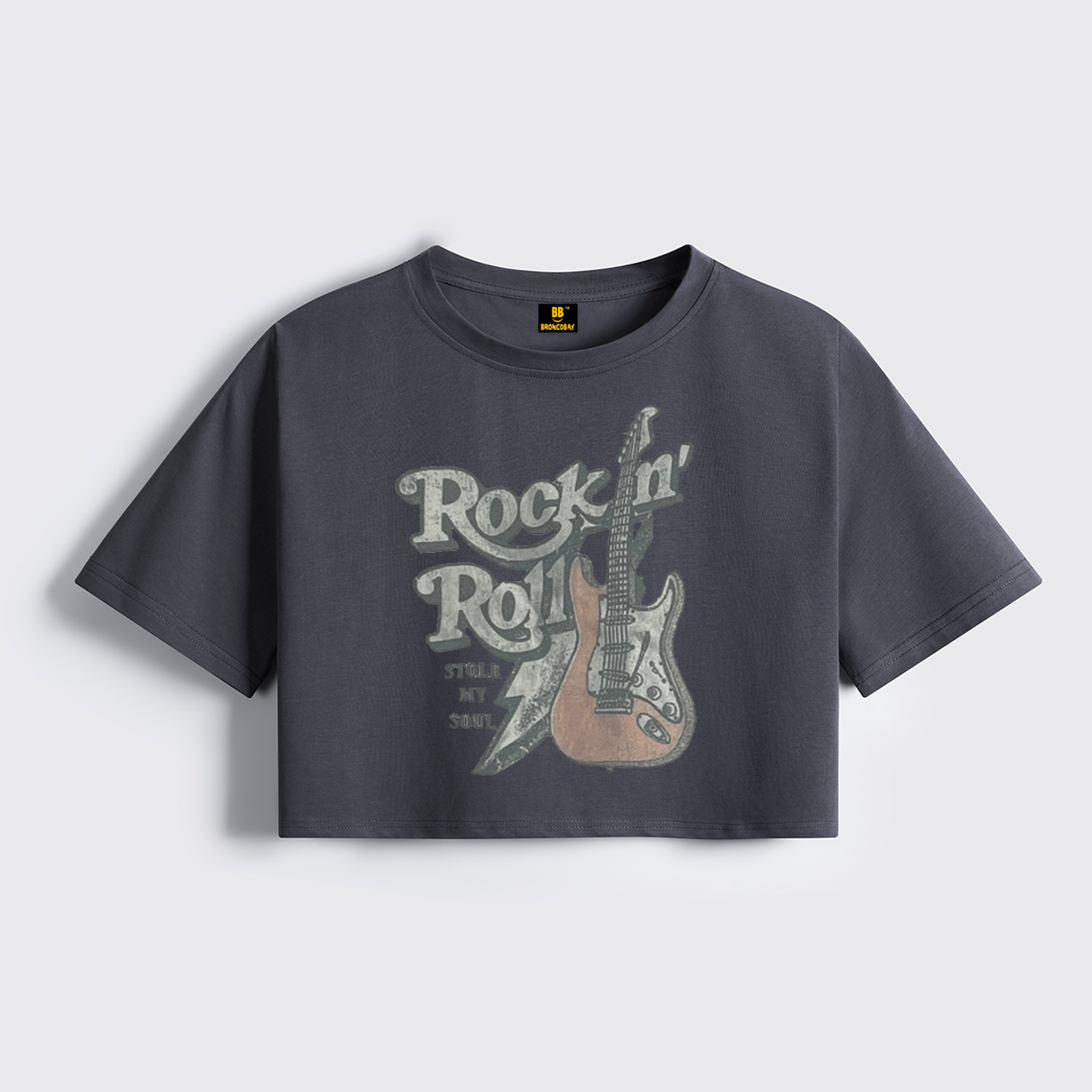 Rock 'n' Roll Cropped Boxy Tee