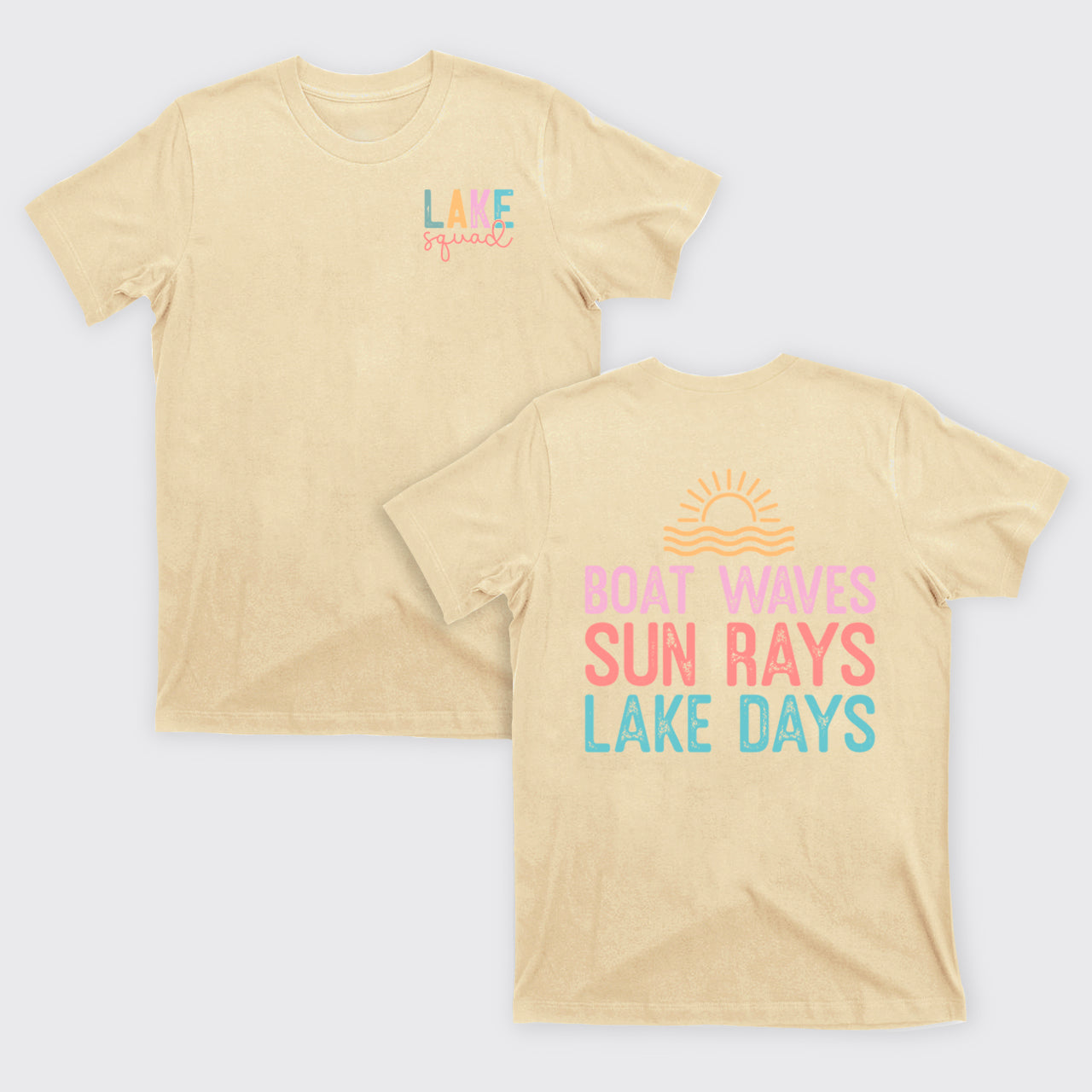Lake Squad, Boat Waves Sun Rays Lake Days T-Shirts