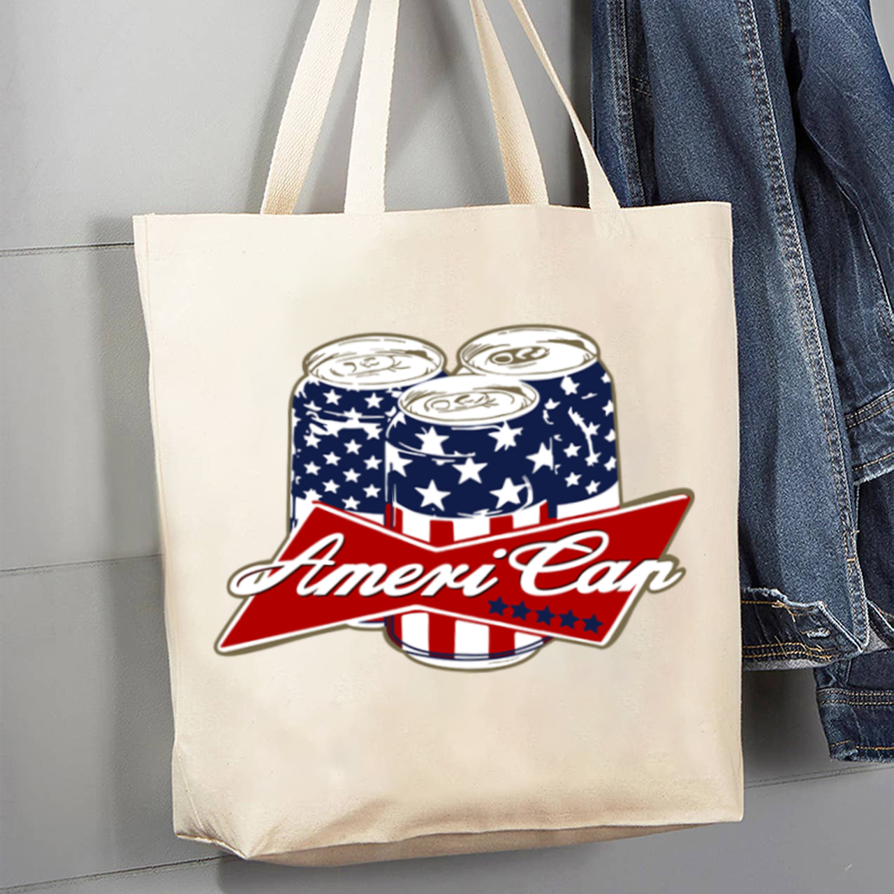Western Freedom Beer_Cowboybay Canvas Tote Bag