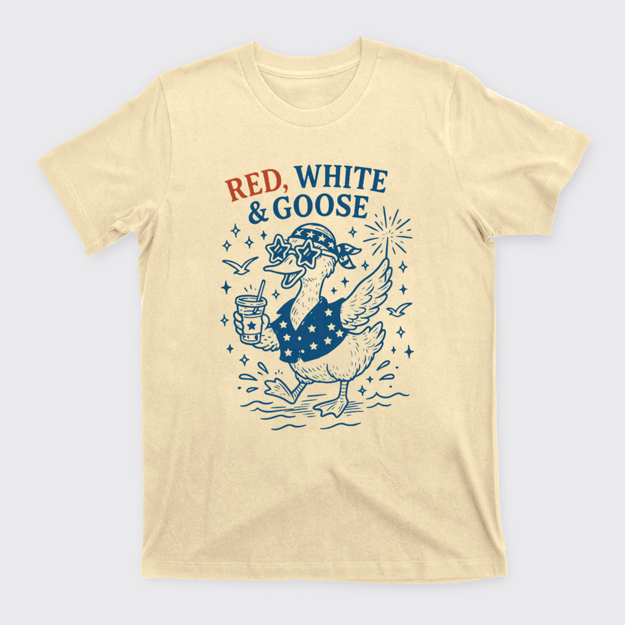 Funny Goose-Retro 4th of July T-Shirts