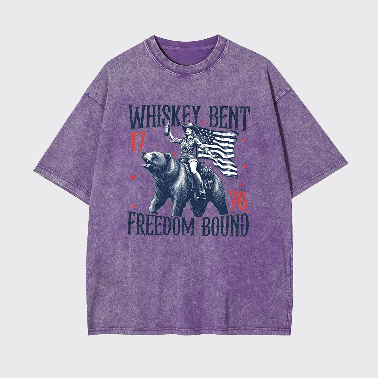 Independence Day-Whiskey Bent 1776 Garment-dye Tees