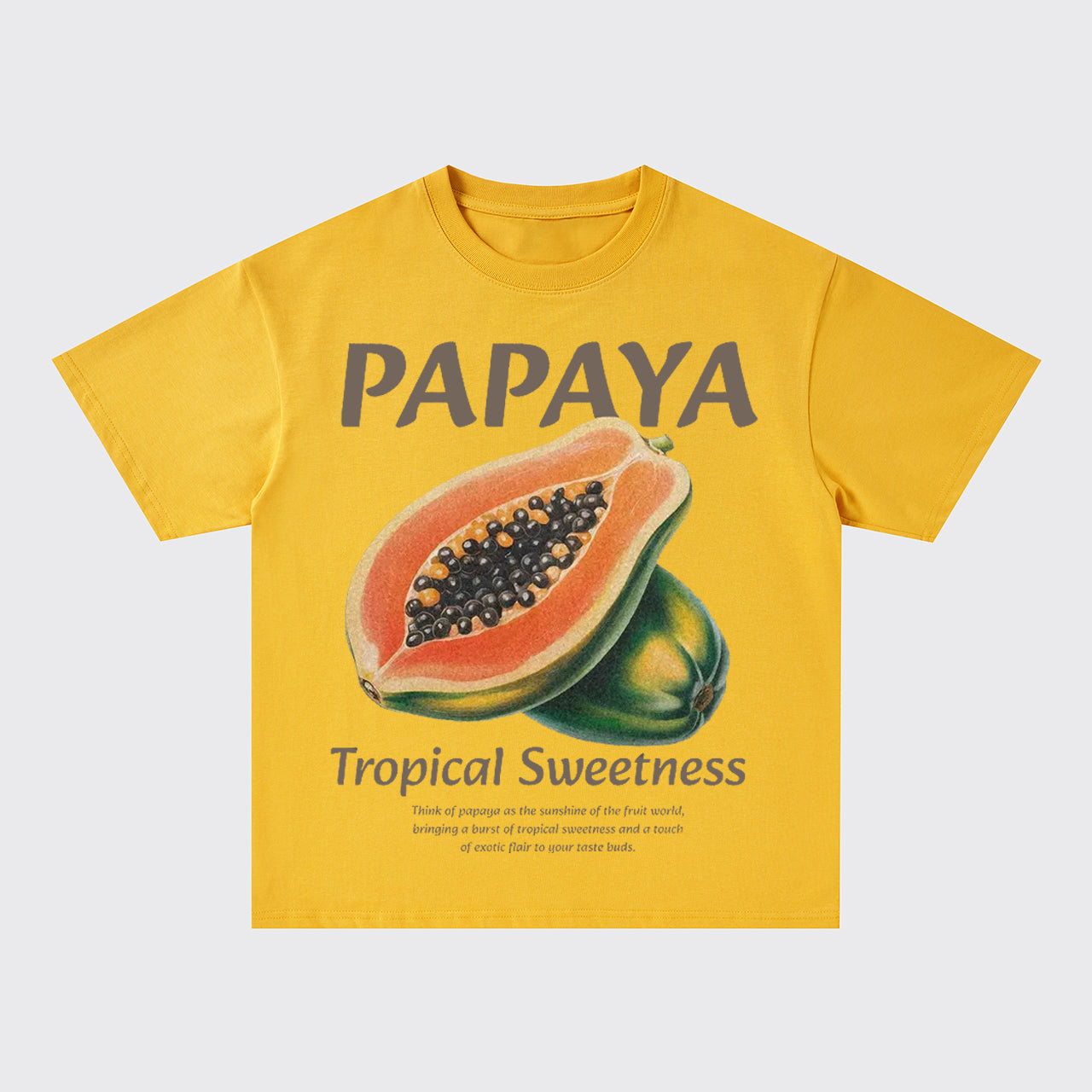 Retro Style-Fresh Papaya Oversize T-Shirts