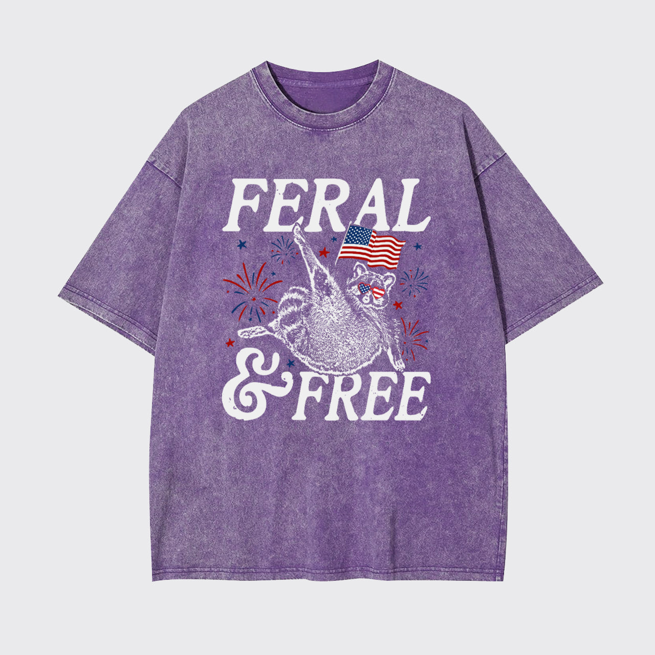 Feral Raccoon-Feral And Free Garment-dye Tees