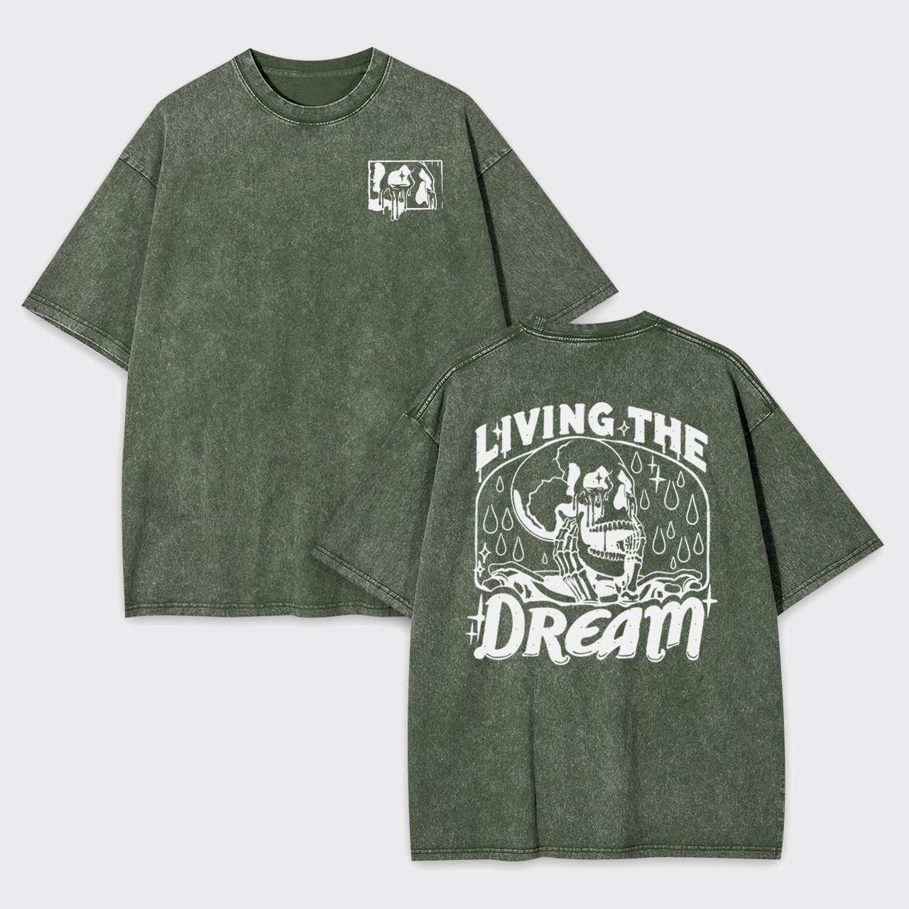 Living The Dream Garment-dye Tees