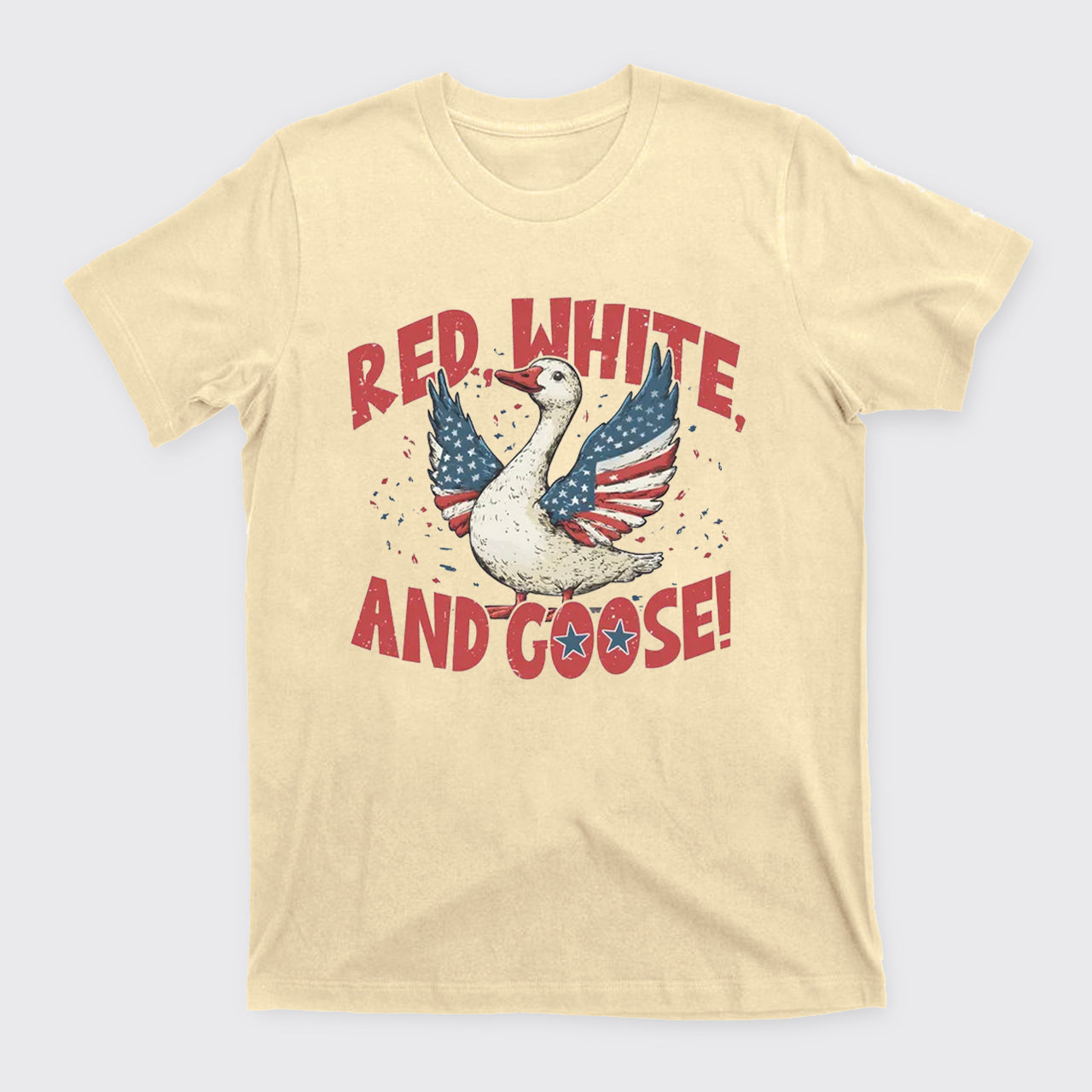 Retro 4th Of July-Red White And Goose T-Shirts