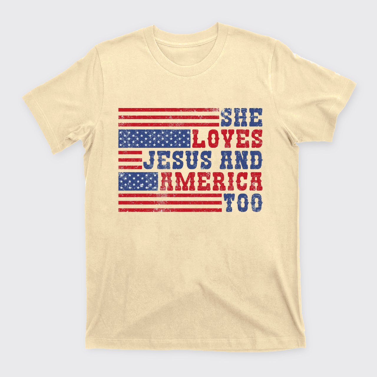 She Loves Jesus And America Too T-Shirts