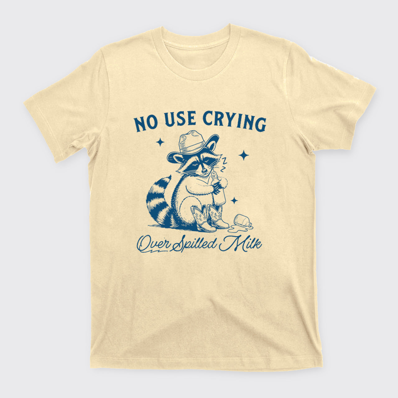 Funny Raccoon-No Use Crying Over Spilled Milk T-Shirts