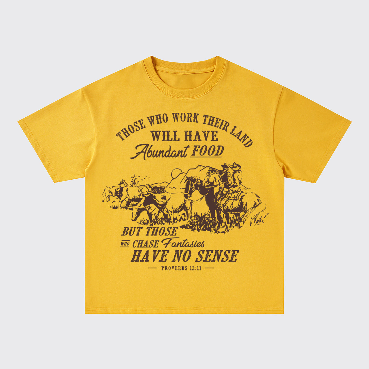 Those Who Work Land Will Have Food Oversize T-Shirts