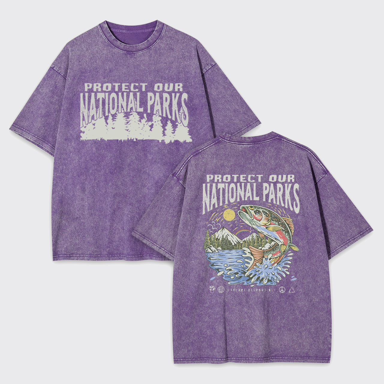 National Parks Fish Garment-dye Tees