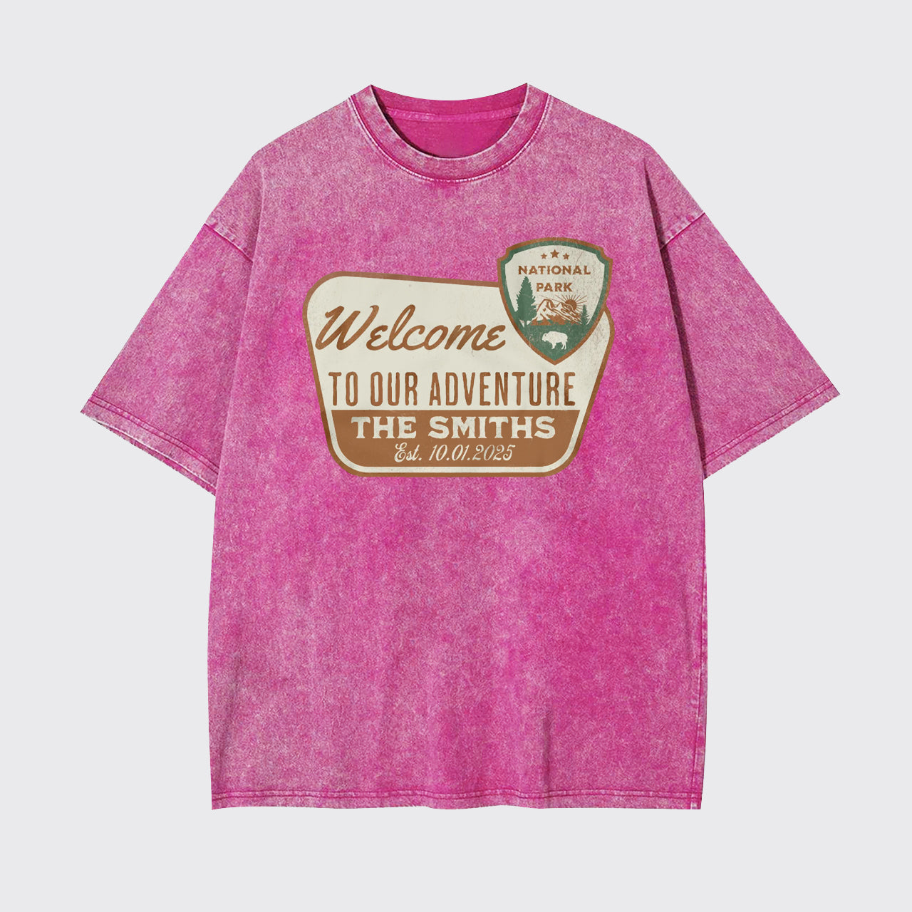 Personalized National Park Sign Garment-dye Tees