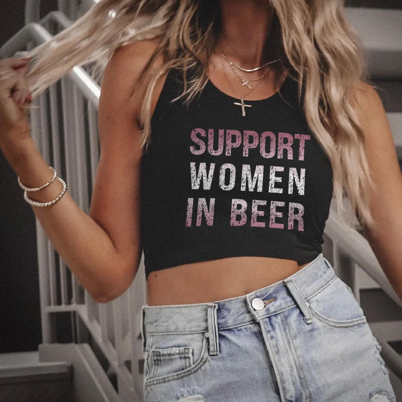 Support Women In Beer Tank Top
