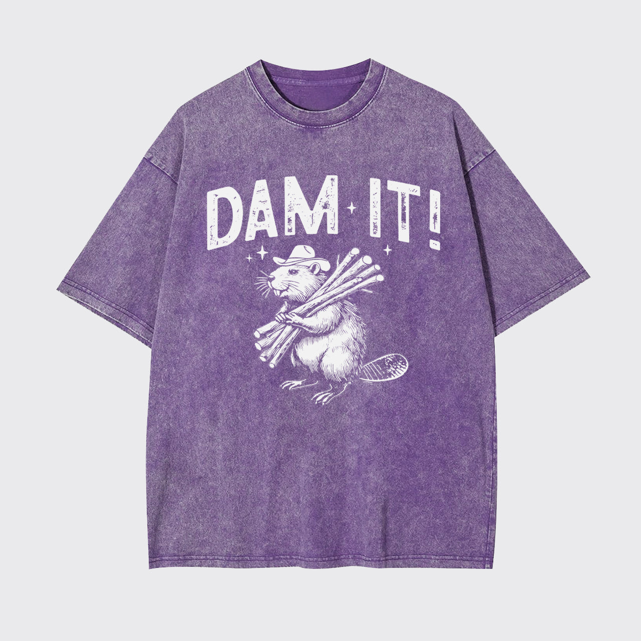 Funny Beaver,Dam It Garment-dye Tees