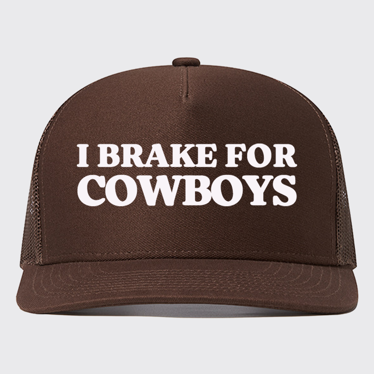 I Brake For Cowboys Trucker Hat