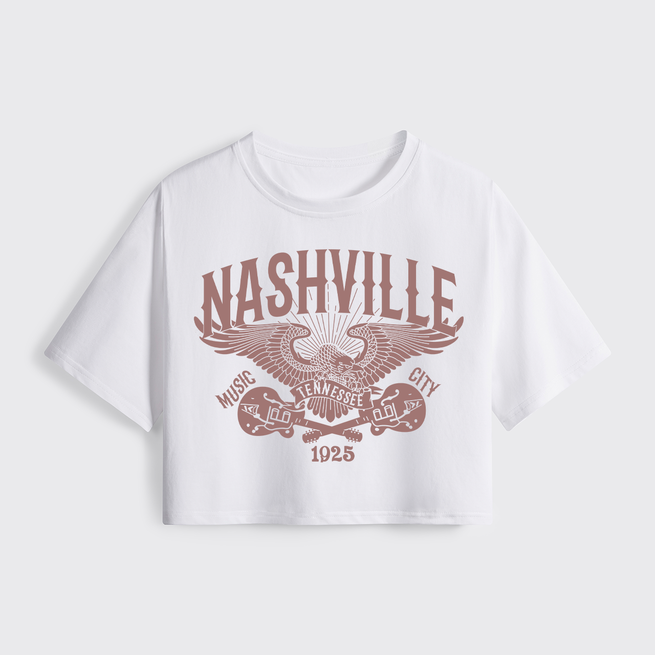 Boho Western Country Music Cropped Boxy Tee