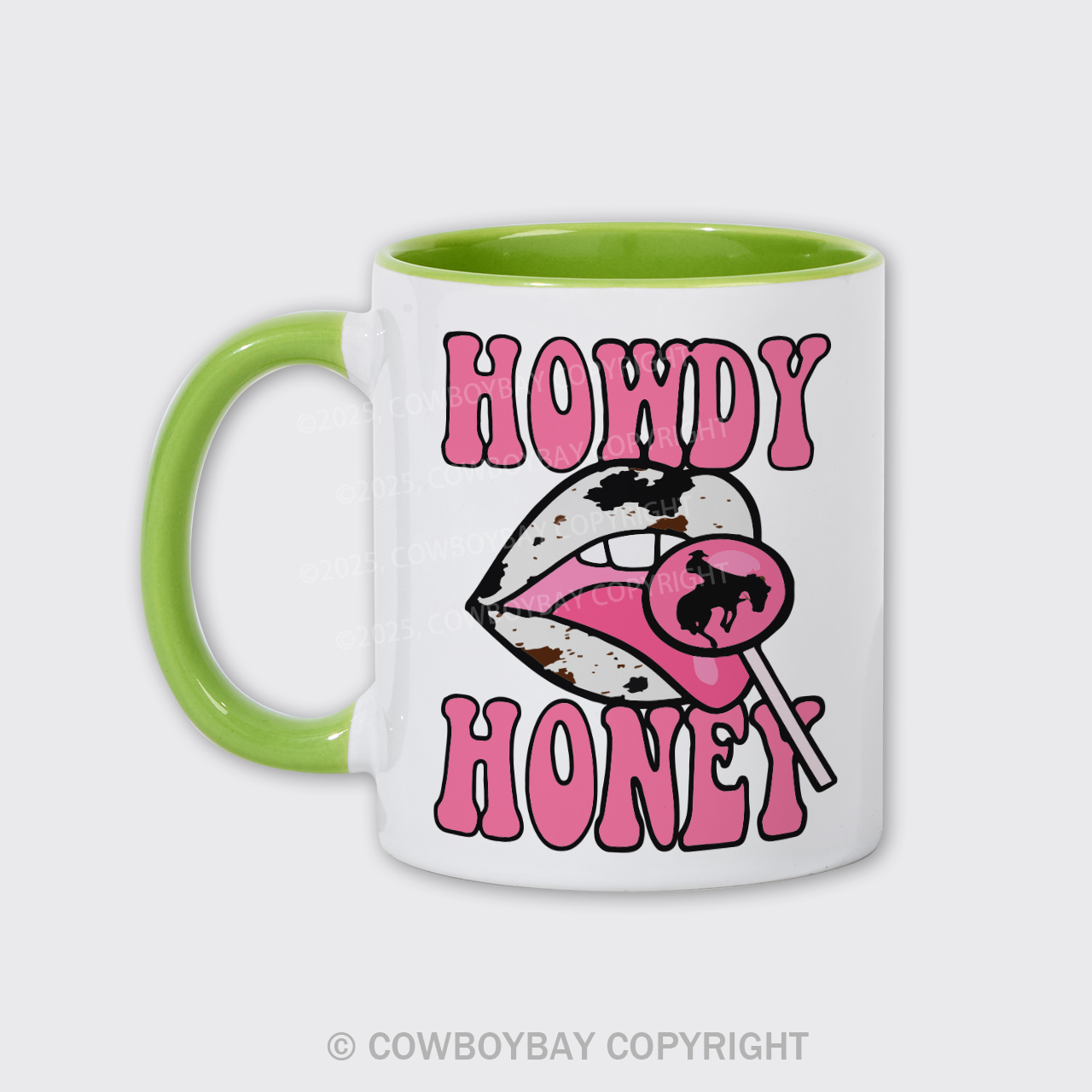 Retro Cowgirl, Valentine's Day Mug